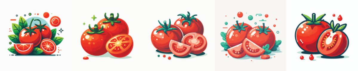 Vector of a tomato.