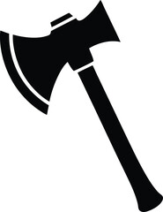 Axe Icon Silhouette Vector Illustration