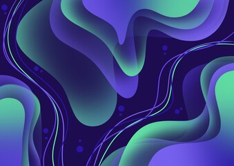 arrière-plan abstrait forme en transparence de couleur bleu et vert 