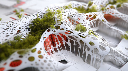 Organizational flow architect sequencing vitality bloom patterns. " --ar 16:9