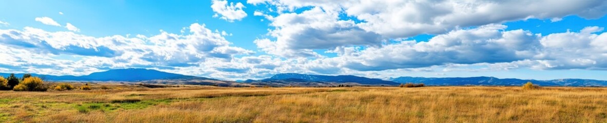 Fototapeta premium panoramic view of natural Colorado landscape 