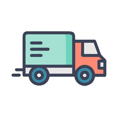 Delivery Truck Icon Vector Design for Logistics