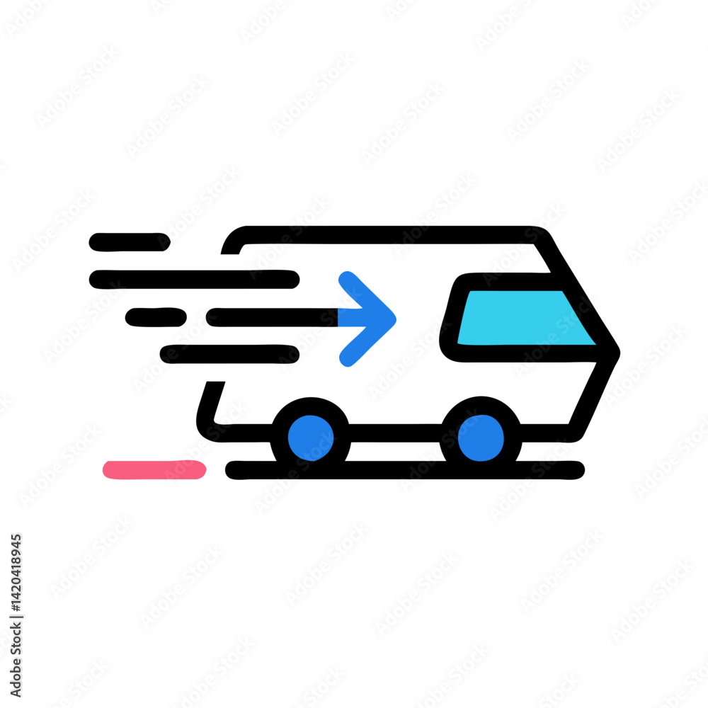 Poster simple workflow diagram with arrows and basic shapes