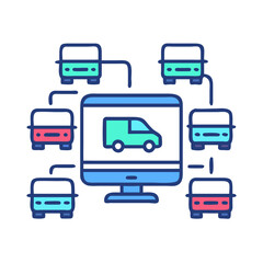 Delivery Logistics Network, Van Tracking, Global Transportation, System