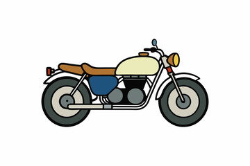 Fototapeta premium red scooter on white background