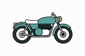 Obraz premium red scooter on white background