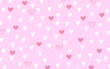 pink hearts background