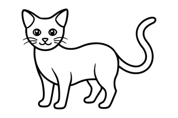 vector illustration of a cat