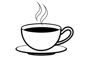 Fototapeta premium cup of hot coffee