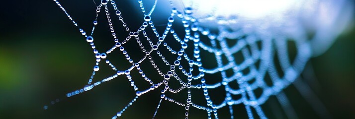 Intricate silk spiderweb with creepy vibe