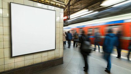 Subway Station Advertisement Mockup
