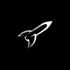 space rocket vector illustration