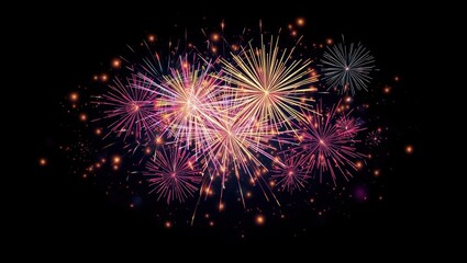 fireworks in the night sky background