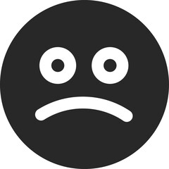 Emoji Sad Vector Icon Stock Illustration