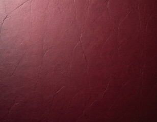 Burgundy artificial leather texture. Blurred pattern. Textured surface for design. Vintage retro style wallpaper. Empty background for banner or template. Decorative interior material concept.