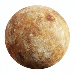 Fototapeta premium Detailed view of a celestial body with a textured surface and coloration