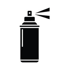 spray can icon silhouette vector illustration