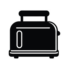 toaster icon silhouette vector illustration