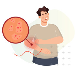 Painful Skin Rashes and Spots as Symptoms - Icon