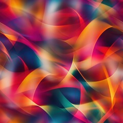 Naklejka premium Seamless abstract background featuring vibrant swirls of red, orange, blue, and green colors. The fluid shapes create a sense of movement and depth, ideal for artistic or modern design projects.