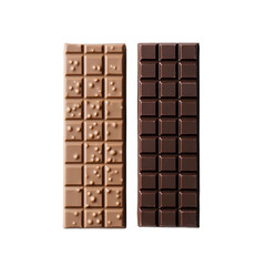 Untitled design - An ultra-realistic photograph of chocolate bars, isolated on a transparent  background