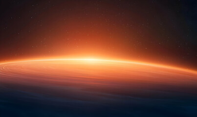 Fototapeta premium Stunning Rendering of Icy Particles in Planetary Rings at Equinox