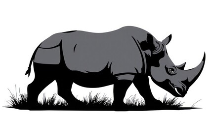 Fototapeta premium rhino vector illustration