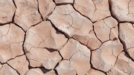Fototapeta premium Dried, cracked earth