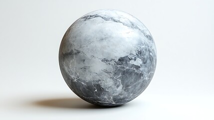 Naklejka premium Weathered marble globe with cracks high resolution image