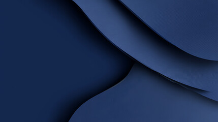 smooth and elegant navy blue background featuring layered waves that create sense of depth and sophistication, perfect for professional designs or presentations