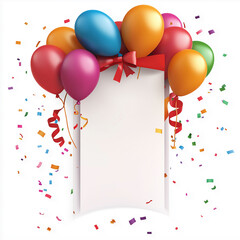 birthday vertical blank banner