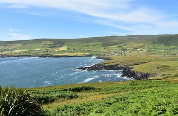 Paysage sur la Skellig Ring dans le Ring of Kerry en Irlande