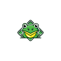 Fototapeta premium Frog Logo Design in illustrator