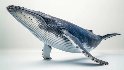 Fototapeta premium Baleen Whale on studio background 