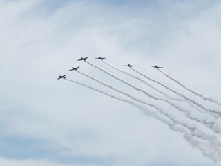 military jets formation flying 