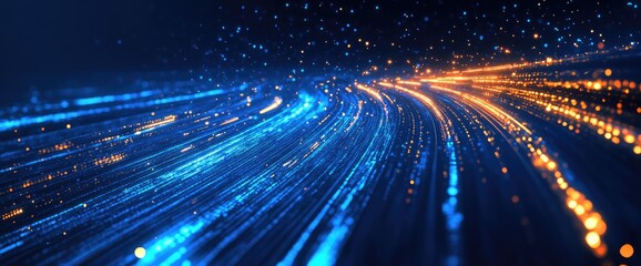 Fototapeta premium Digital Flow of Data