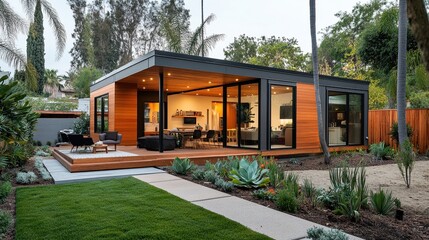 Concept of Accessory Dwelling Units (ADUs) for additional living space on the same property