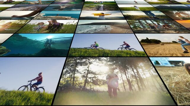 Moments of Freedom in Natural Settings, Conceptual Collage