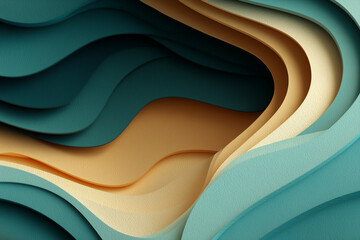 A close view of an intricate paper cut design with a swirl