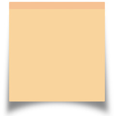 blank yellow postit  note paper