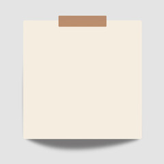 blank postit note paper