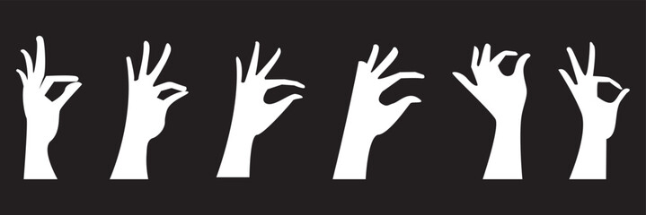 Hand icon vector illustration. hand sign and symbol. hand gesture