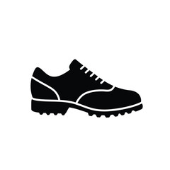 Black And White Illustration Of A Classic Leather Lace Up Dress Shoe
