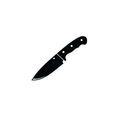 Chef Kitchen Knife Minimalist Culinary Tool Sharp Blade Preparation Equipment Vector
