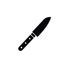 Kitchen Knife Silhouette Icon Design Element For Culinary And Kitchenware Use