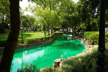 Garden of Yildiz Palace in Istanbul, Turkiye