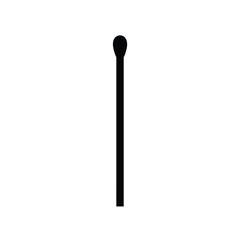 Simple Black Matchstick Illustration On A White Background For Design Element