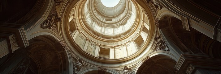 Intricate dome architecture with ornate details reaching towards the sky