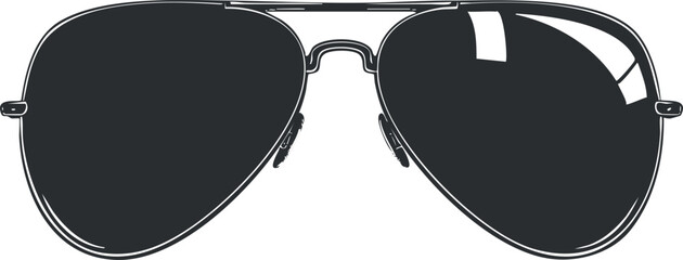 Stylish aviator sunglasses with dark lenses perfect for summer and outdoor activities.