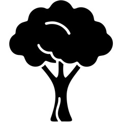 creative details Deciduous Tree icon vector illustration 

